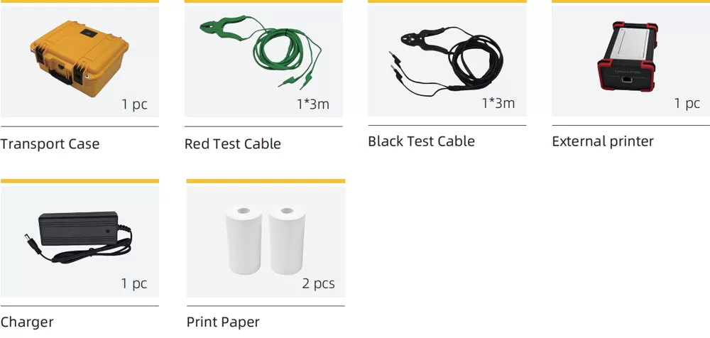 Accessories of HDRT-10 10A Handheld Transformer Ohmmeter