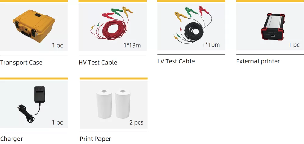 Accessories of HTRT-10 Handheld 3-phase TTR Test