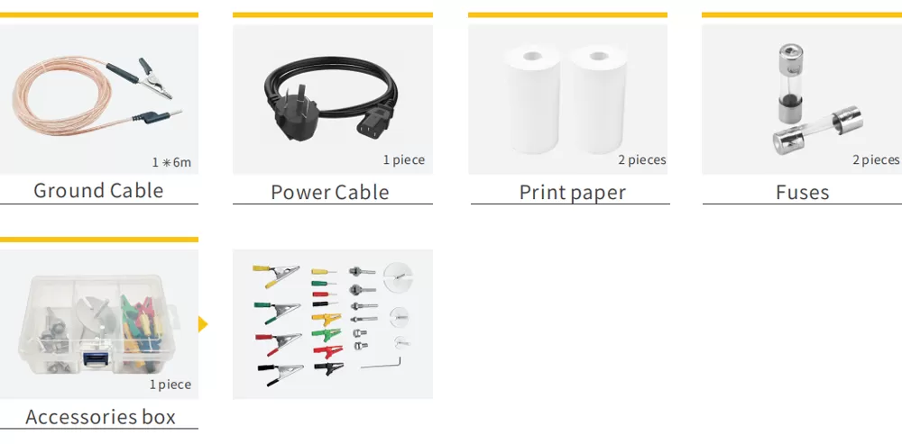 Accessories of HVS-50T Circuit Breaker Analyzer