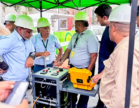 Prüfung von elektrischen Sicherheits geräten durch elecgene