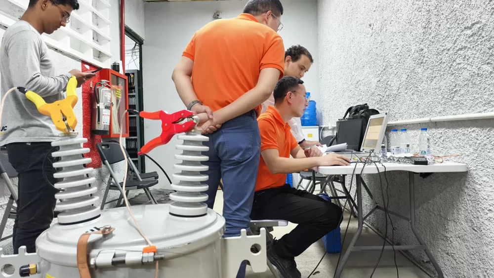 On-site Display of Mini-WDT Sweep Frequency Response Analyzer