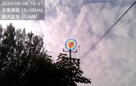 10kV Overhead Lines Acoustic Imager Partielle Entladung Diagnose