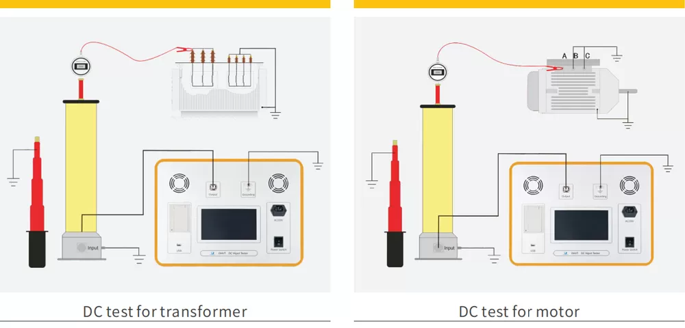DC test for transformer/motor